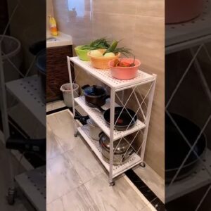 Amazon Foldable Storage Rack Kitchen Organisers  Panpot orgniser rack