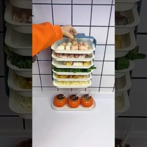 Amazon wall mounted food storage rack online available kitchen gadgets