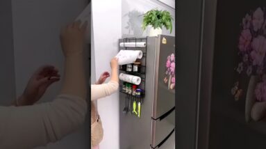 Amazon Fridge Side Hanging Organiser Rack Kitchen Gadgets 😍 online available