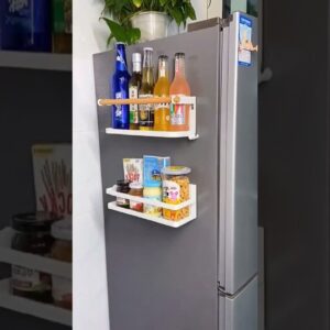 Fridge side storage rack online available 😍