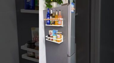 Fridge side storage rack online available 😍