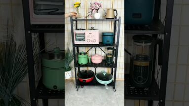 Amazon Foldable Storage Rack/ Panpot Organiser Rack kitchen products online available 😍