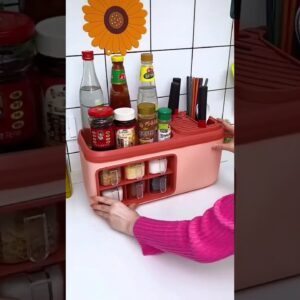 Amazon Multi functional spice organiser  rack kitchen gadgets online available 😍