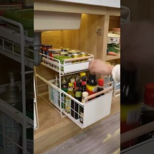 Amazon 2tier storage rack kitchen organiser gadgets video online available 😍