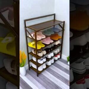 Amazon Foldable shoes organiser rack online available 😍