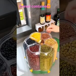 Amazon Rotating Cereal Container kitchen products gadgets video online available 😍