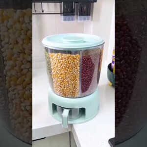 Amazon Cereal Rice Grain Rotating Container kitchen products online available 😍