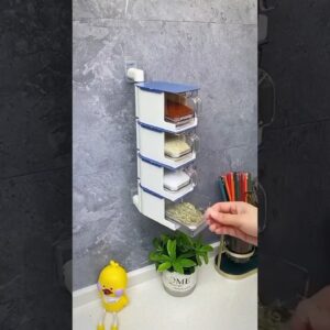 Amazon wall mounted spice organiser rack online available 😍