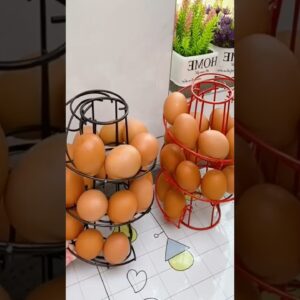 Amazon spiral egg storage rack online available 😍