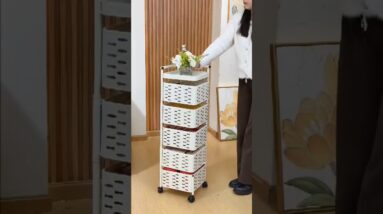 5 tier portable rotating kitchen trolley online available 😍