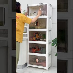 Portable Foldable storage rack/Cupboard online available 😍