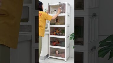 Portable Foldable storage rack/Cupboard online available 😍