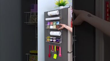 Fridge side hanging organiser rack online available 😍